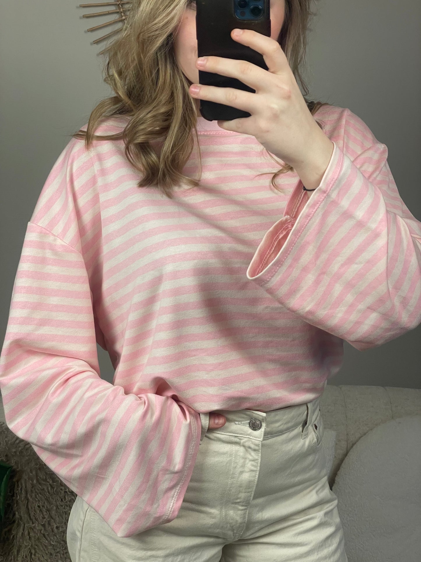 Lichtroze longsleeve