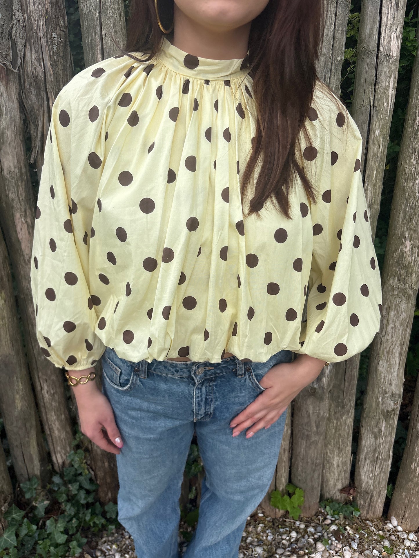 Jik polkadot blouse