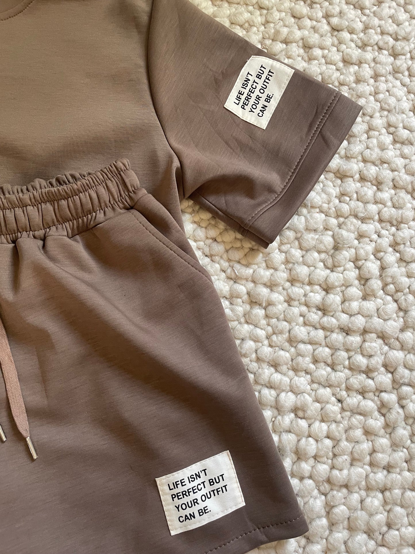 Comfy setje taupe