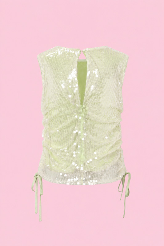 Nova glitter top green