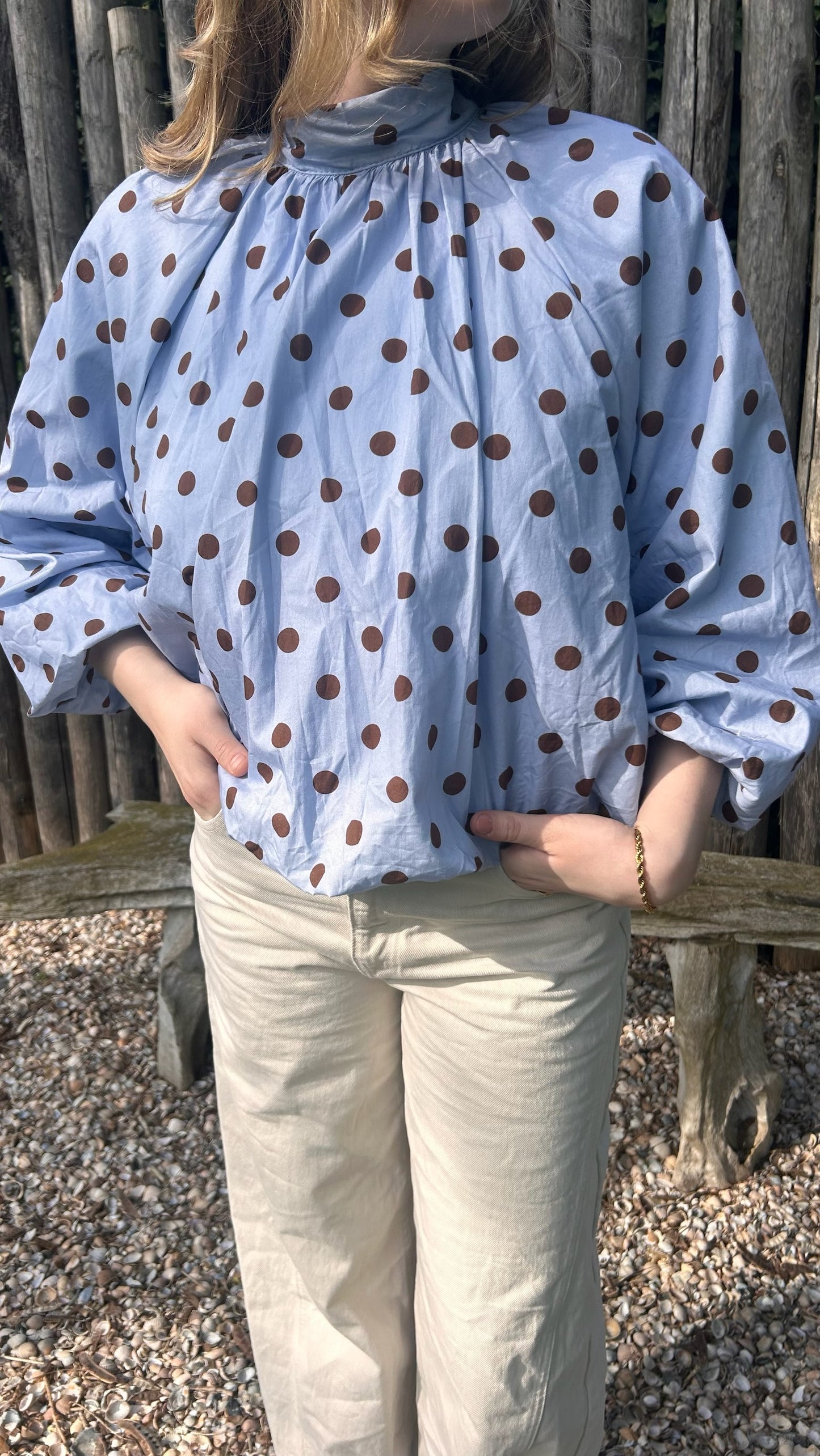 Jik polkadot blouse