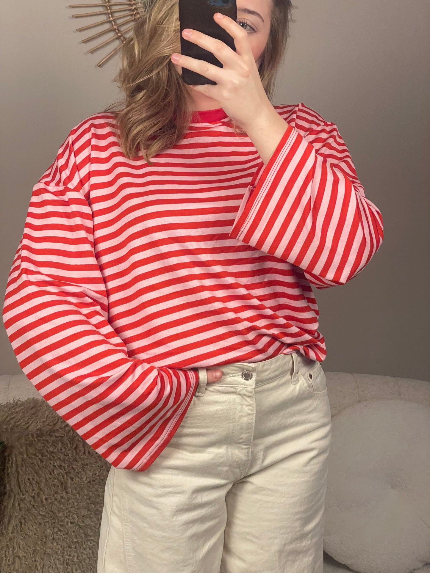 Rood/roze longsleeve
