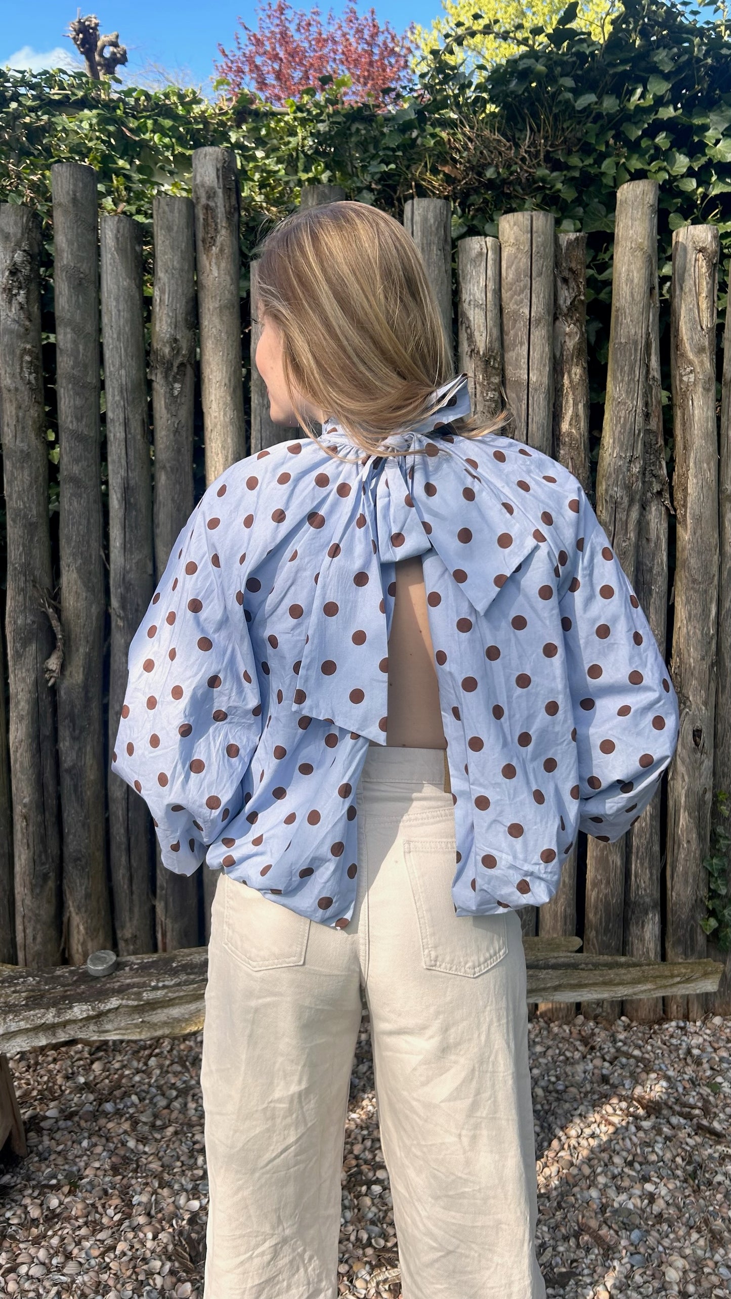 Jik polkadot blouse