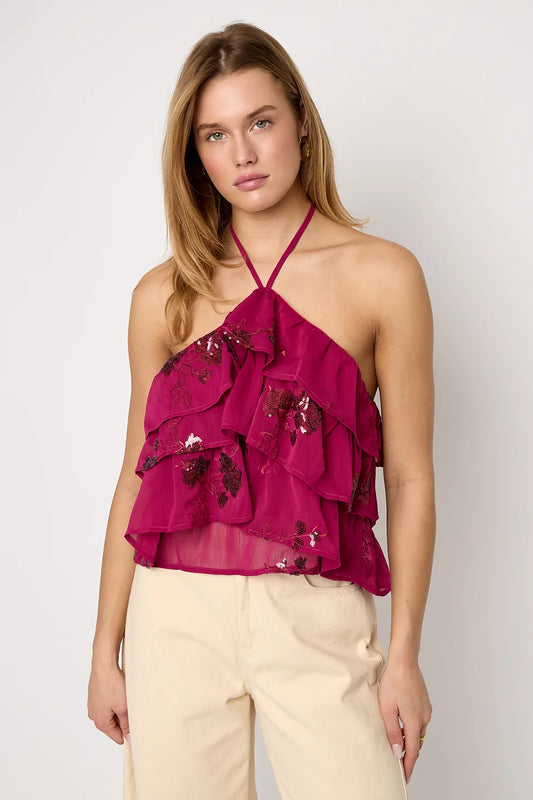 Mia fuschia top