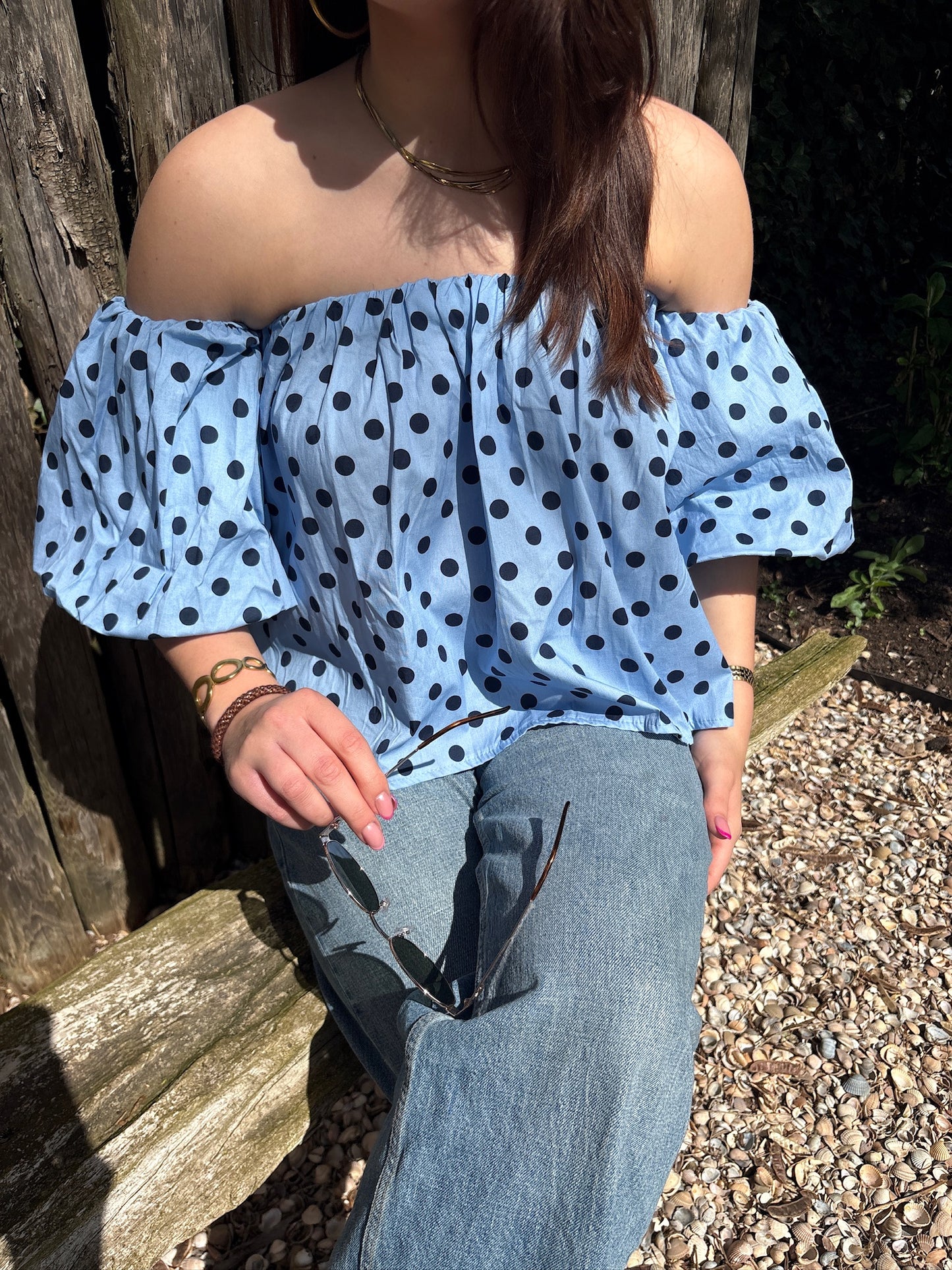 Loa polkadot top