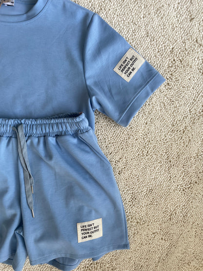 Comfy setje blauw