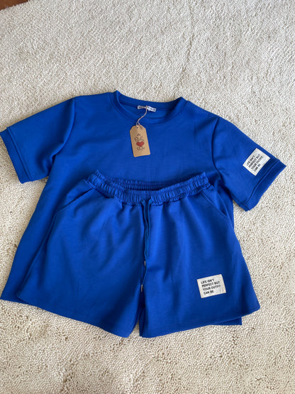 Comfy setje cobalt blauw
