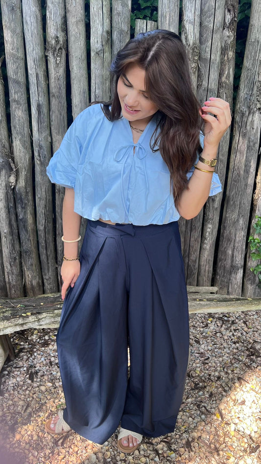 Blue livv blouse