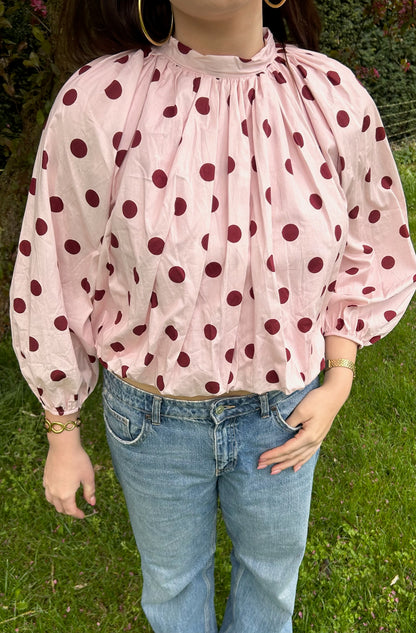 Jik polkadot blouse