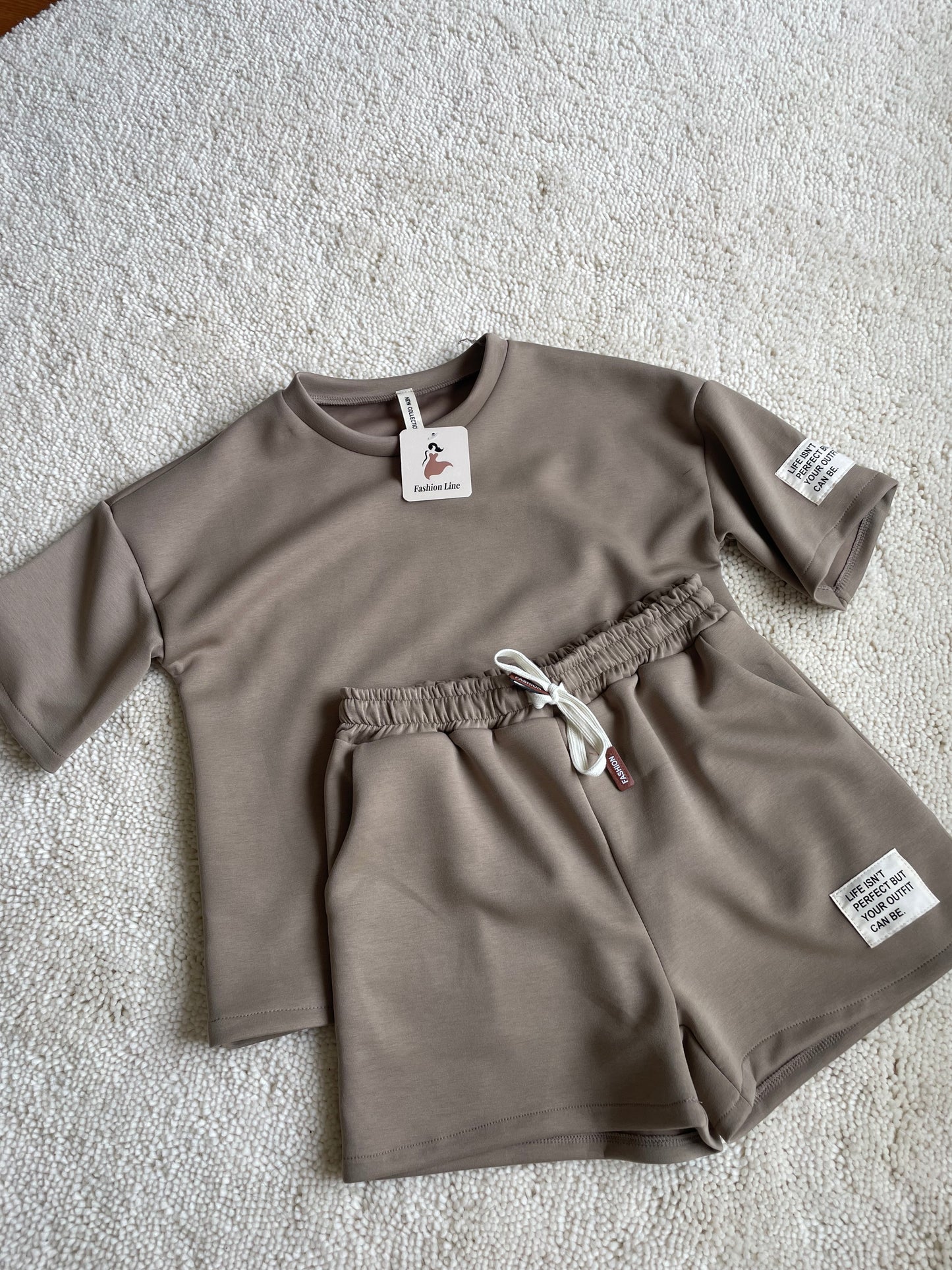 Comfy setje taupe