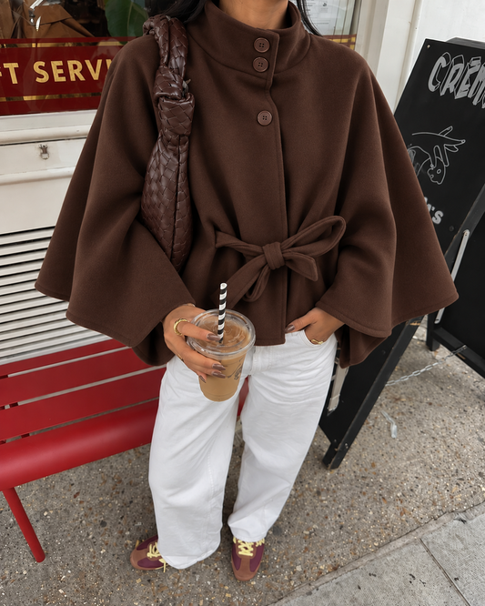 Choco bruine poncho