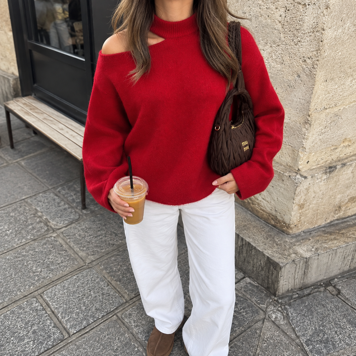 Rode cut off sweater