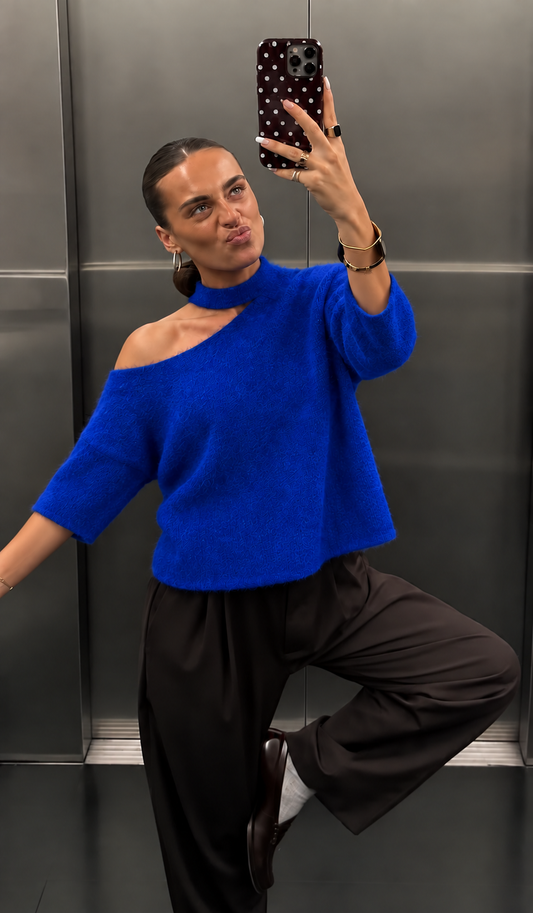 Cobalt cut off trui