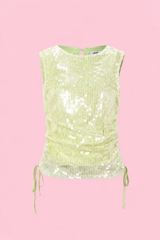 Nova glitter top green
