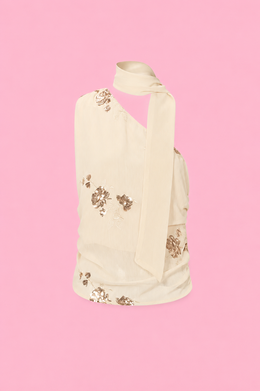 Ibiza summer top beige