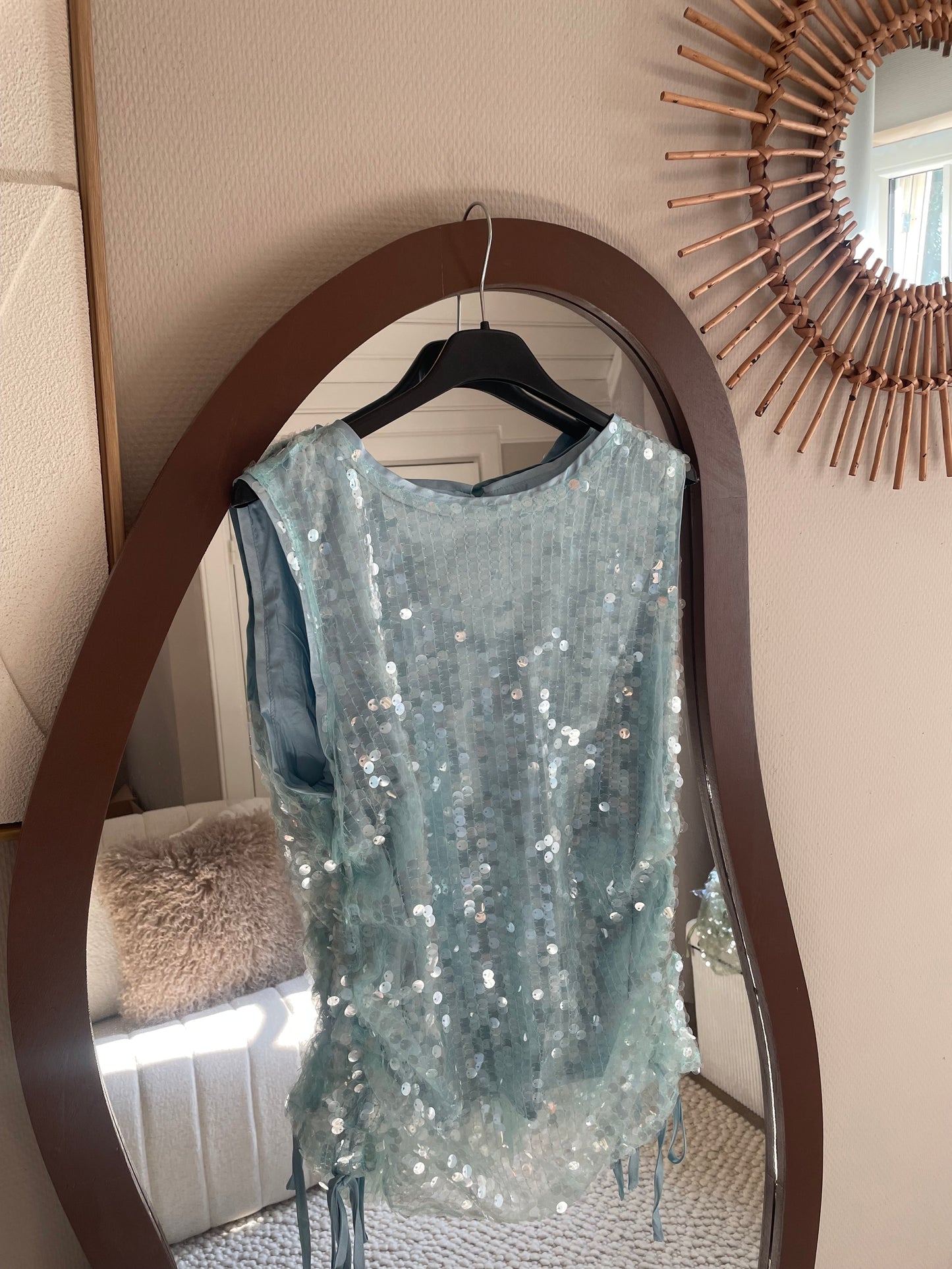 Glitter top blue