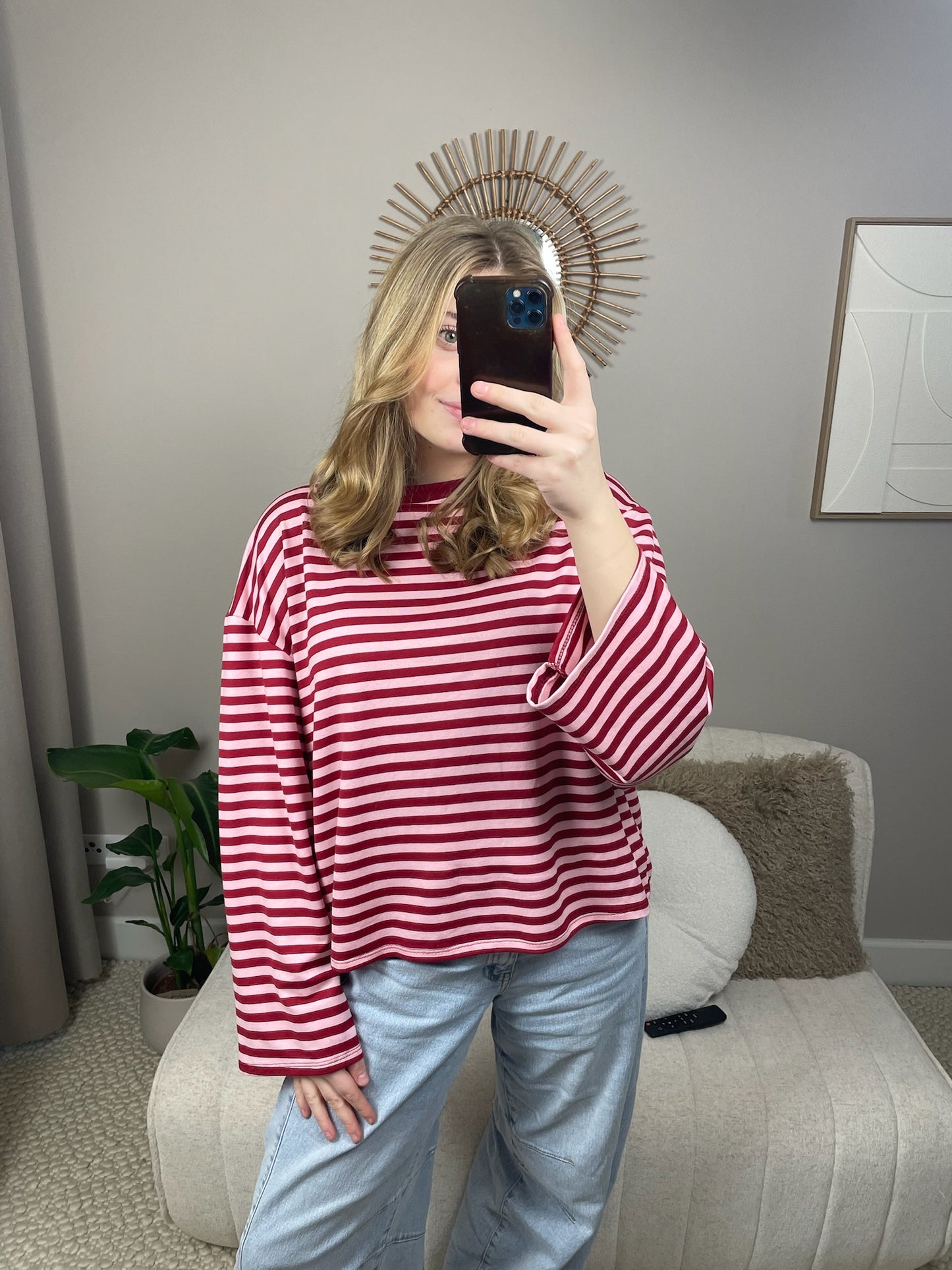 Bordeaux rode longsleeve