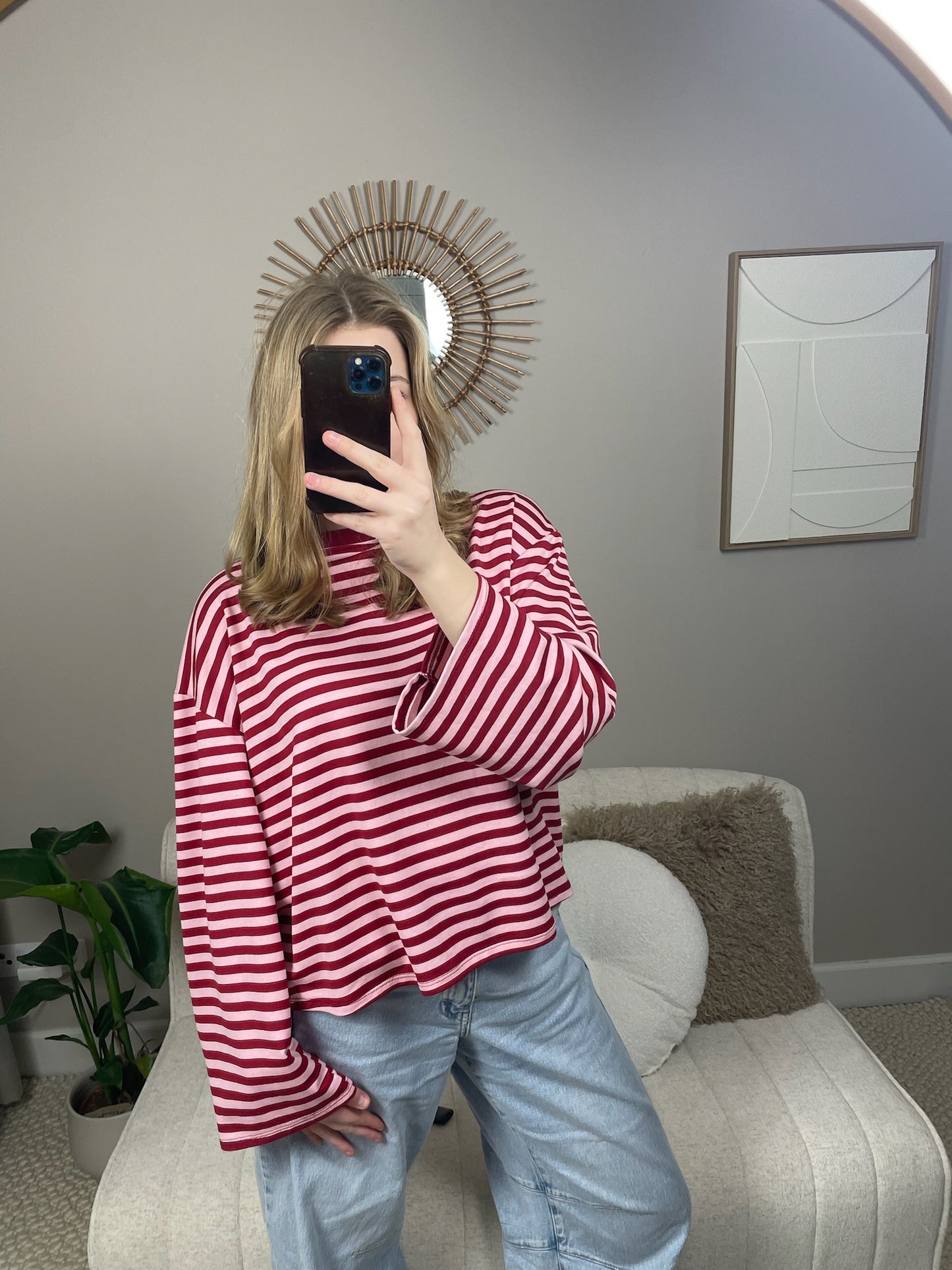 Bordeaux rode longsleeve