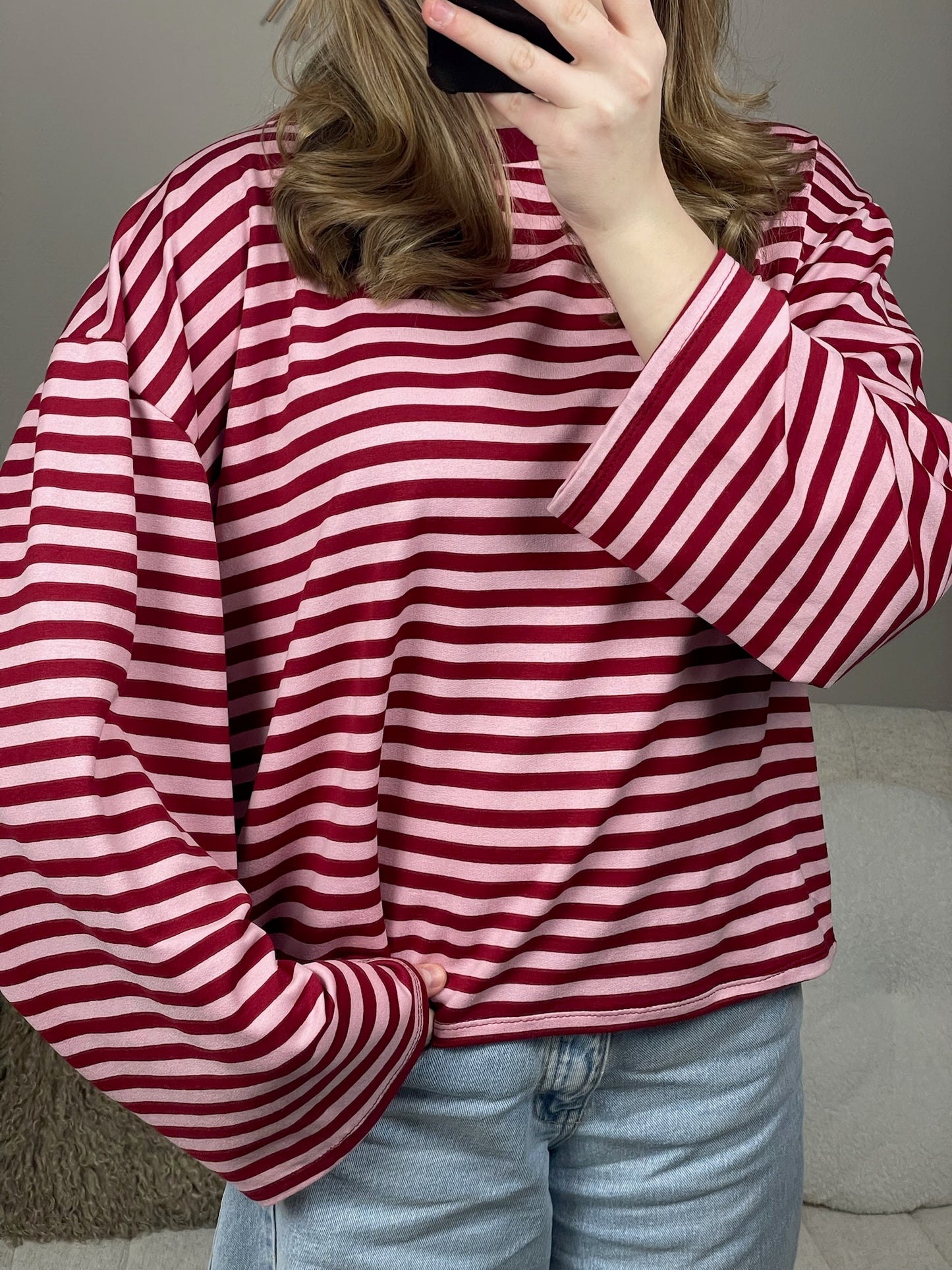 Bordeaux rode longsleeve